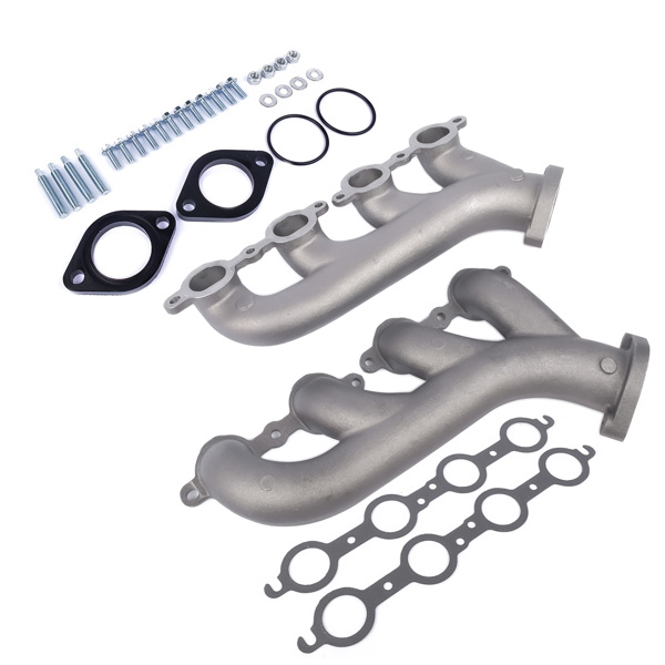 LS Swap Cast Iron Manifold Headers for Chevy Corvette Camaro LS1 LS2 LS3 9988-R-BLEM