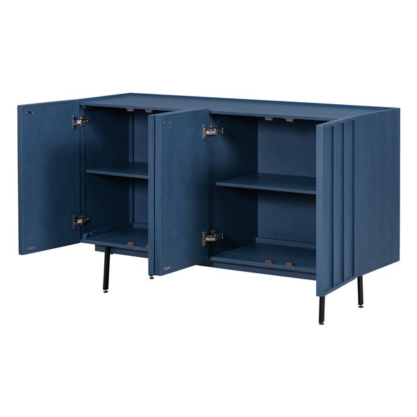 Modern Cabinet with 4 Doors, Suitable for Living Rooms, Entrance and Study Rooms.