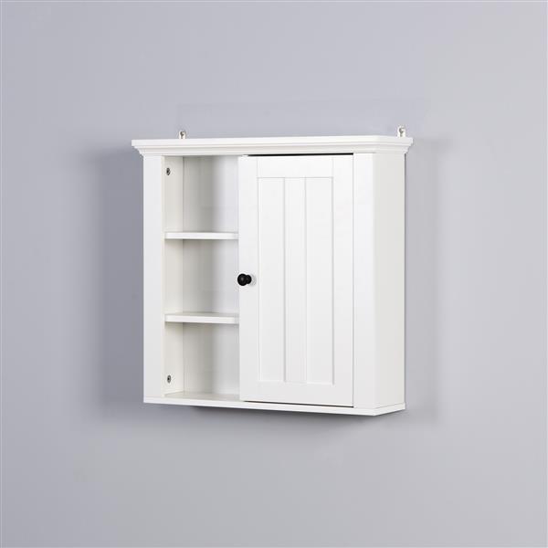 Bathroom Wooden Wall Cabinet with a Door 20.86x5.71x20 inch