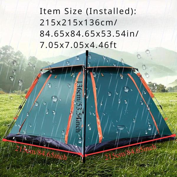 2-3 Person Camping Tent Outdoor Foldable Waterproof Tent with 2 Mosquito Nets Windows Carrying Bag for Hiking Climbing Adventure Fishing(No shipments on weekends, banned from Amazon)