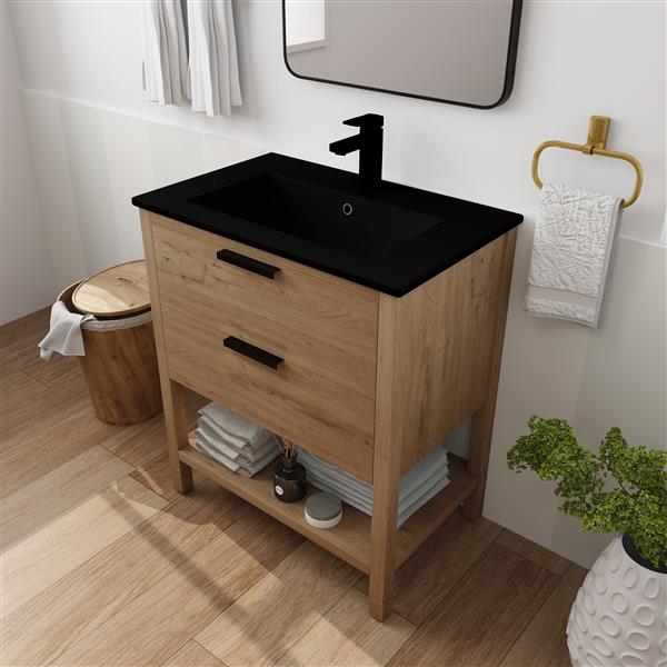 30 Inch Bathroom Vanity Plywood With 2 Drawers