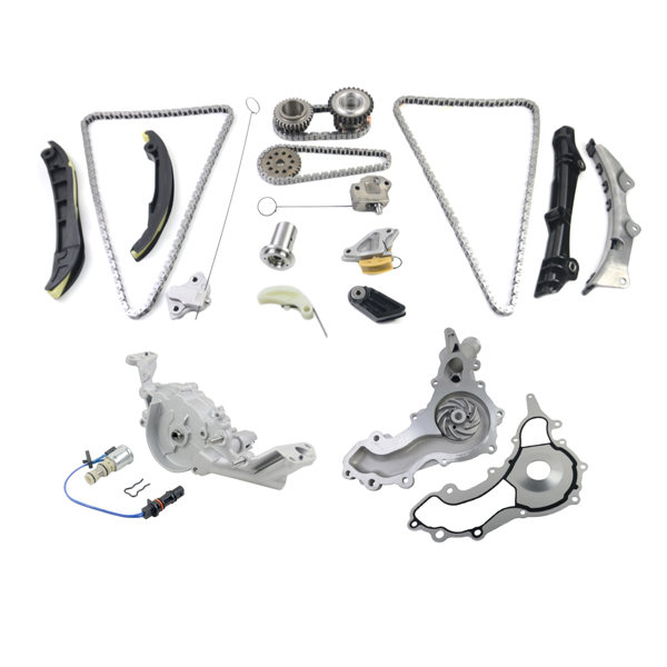 Timing Chain Kit Oil & Water Pump Set Fit 2011-2015 Chrysler Dodge Jeep VW 3.6L