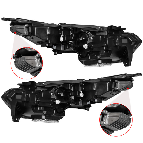 2 Pcs LED Headlight Headlamp Assembly Left Right Driver & Passenger Side LH RH for 2020-2022 Cadillac CT5 2.0L 3.0L 84861524 84894831 84861525 84894832