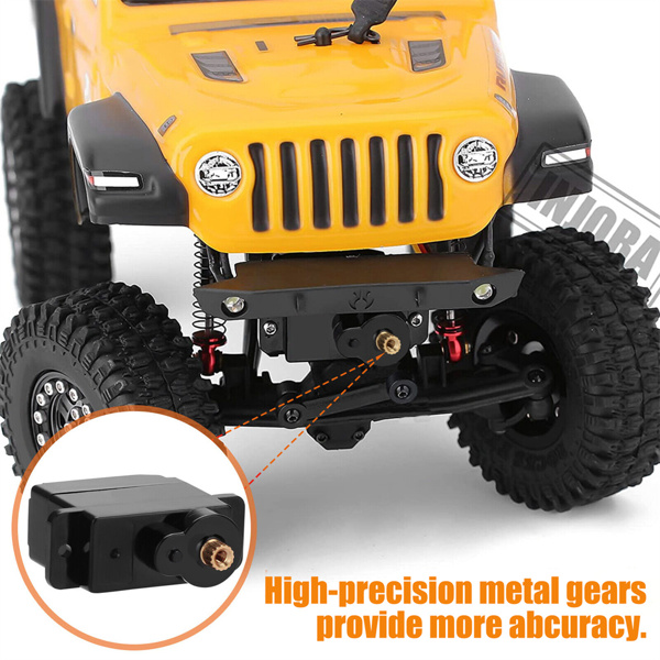 For AXIAL SCX24 Upgrade Micro Servo Metal Gear & Mount For 1/24 RC EMAX ES08MAII