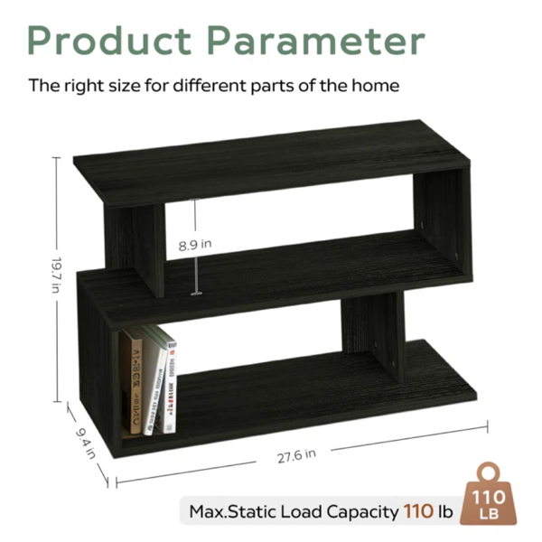 19.7'' tall Floor Shelf End Table（No shipments on weekends）