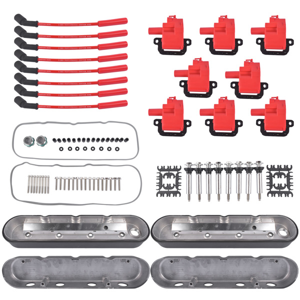 Engine Valve Covers Set For Chevy GM LS Engines LS1 LS2 LS3 LS6 LS7 5.3 5.7 6.0 6.2L