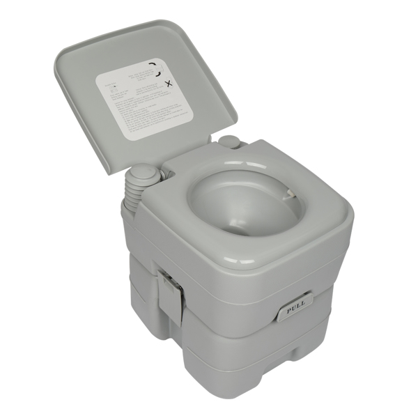 20L Portable Removable Flush Toilet with Double Outlet（Same as 44809271/81036718 ）