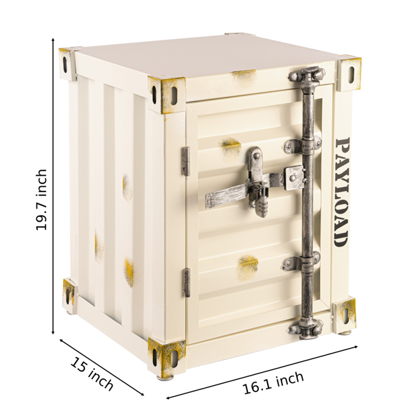 Container Storage Table White