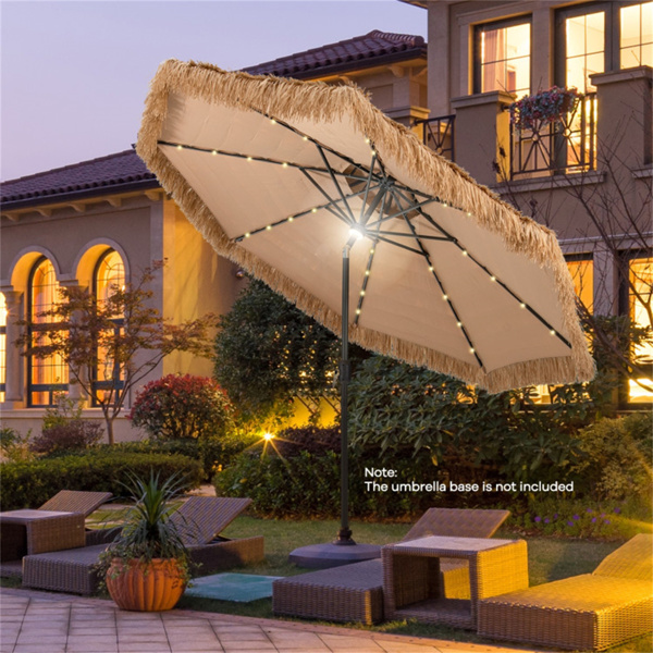 10 Foot Portable Beach Umbrella with Led Lights.