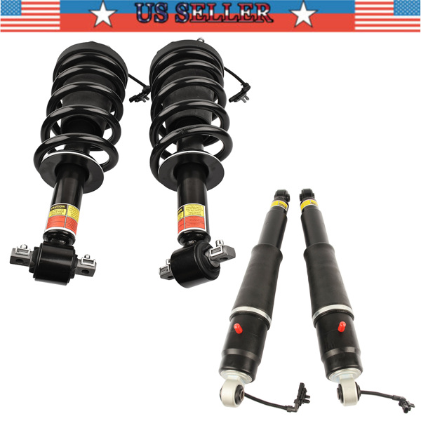 2 Front Strut Assys + 2 Rear Shock Absorbers for Cadillac Escalade Chevrolet Suburban Tahoe GMC Yukon 2015-2020 84977478 23151122 23290660