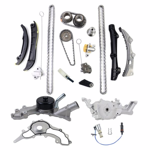 Timing Chain Kit Oil & Water Pump Set Fit 2011-2015 Chrysler Dodge Jeep VW 3.6L