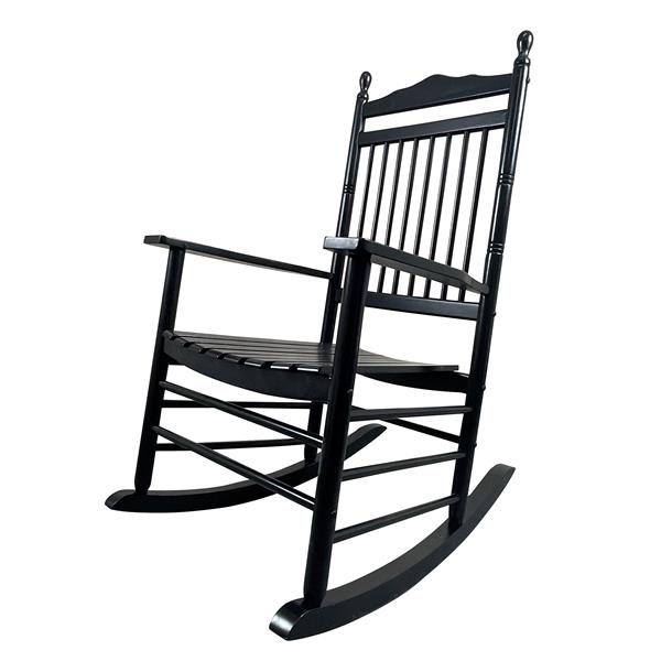 BALCONY PORCH ADULT ROCKING CHAIR - BLACK