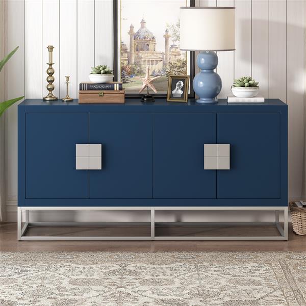 Light Luxury Designed Cabinet with Unique Support Legs and Adjustable Shelves, Suitable for Living Rooms, Corridors, and Study Rooms.