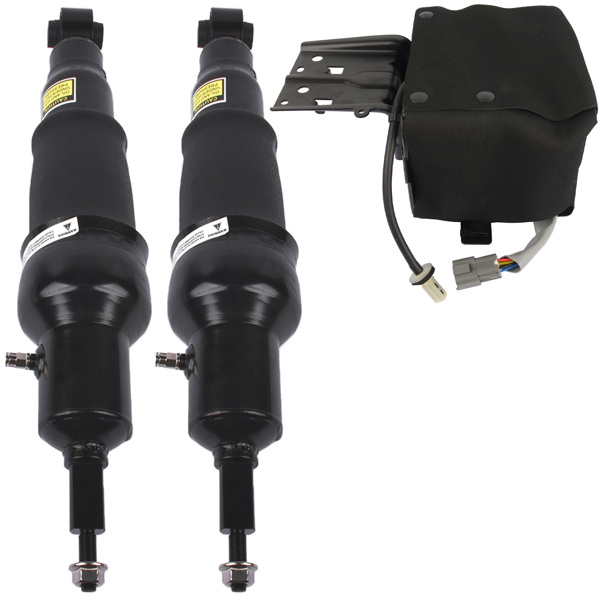 减震器 2Pcs Air Shock Absorbers + 1Pc Compressor Pump Rear Set Fit for Nissan Armada 2017-2020 Infiniti QX56 2011-2013 QX80 2014-2020 E62101LA8A 534001LA4C 534001LA4A-6