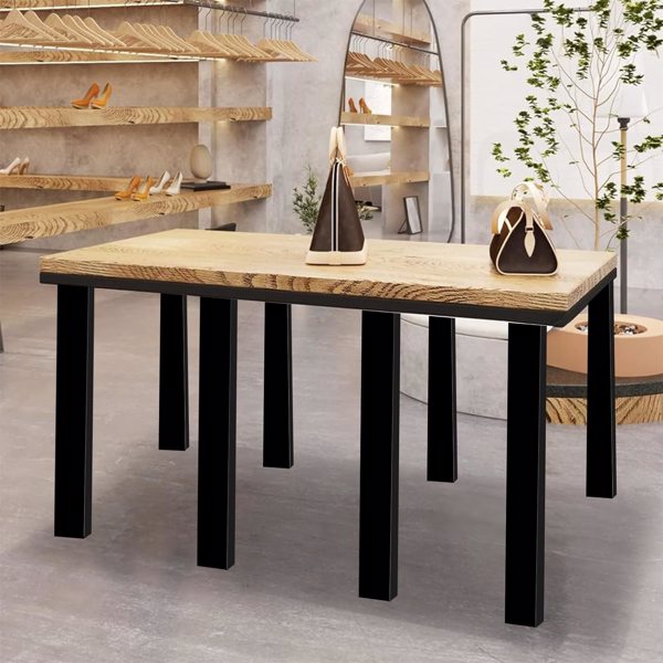 Coffee Table Legs 28"Hx30"W, Heavy Duty Desk Legs with Anti-Slip Feet Pads, U Shape Detachable Modern Bench Legs, Alloy Steel Furniture Metal Legs for DIY Bench Desk Chairs Dining End Table, 2Pair