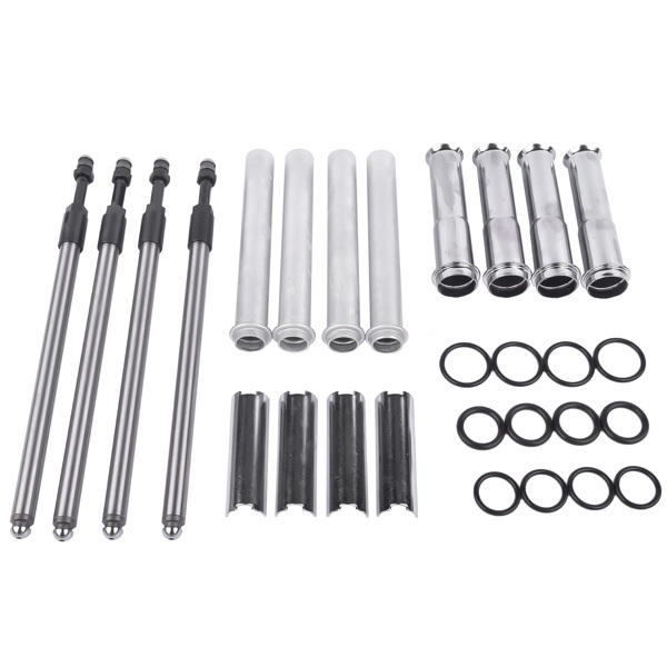 Adjustable Pushrods Chrome Cover Kit for Harley-Davidson Twin Cam Models 1999-2017