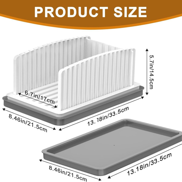 Bread Slicer for Homemade Bread, Compactable and Adjustable Bread Slicing【Shipment from FBA】