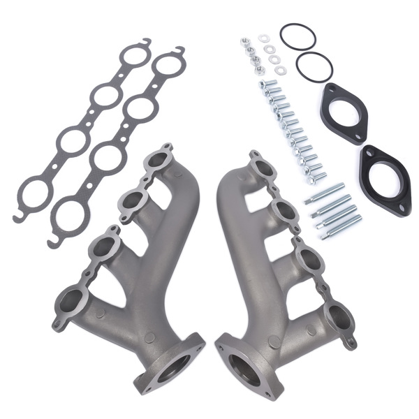 LS Swap Cast Iron Manifold Headers for Chevy Corvette Camaro LS1 LS2 LS3 9988-R-BLEM