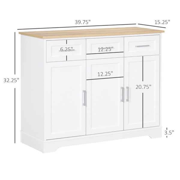 Kitchen Cabinet-White, Oak