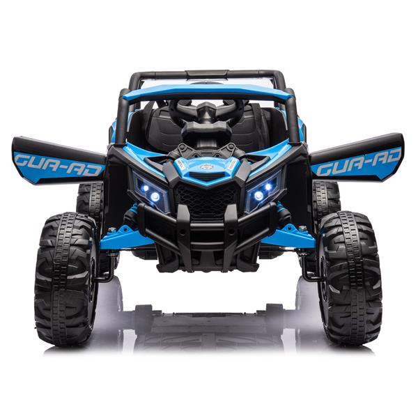 12V Ride On Car with Remote Control,UTV ride on for kid,3-Point Safety Harness, Music Player (USB Port/Volume Knob/Battery Indicator), LED Lights, High-Low Speed Switch - Off-Road Adventure for Kids