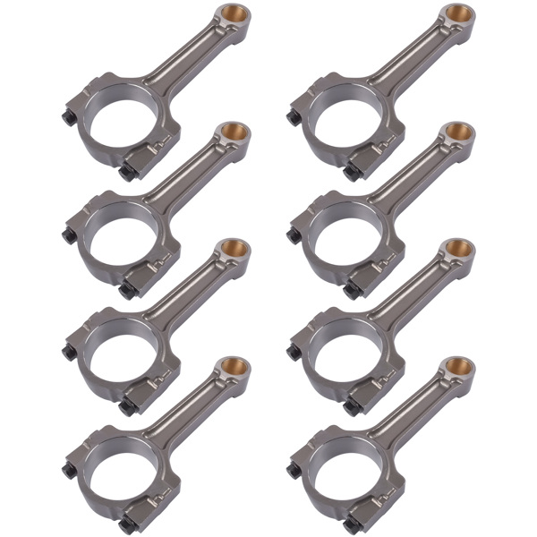 Set of 8 Floating Pin Connecting Rod w/ Bushing For GM 5.3L 6.0L LS2 LS3 Gen IV