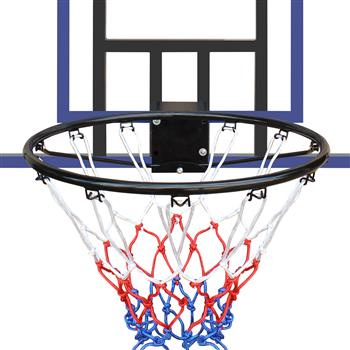 Wall-mounted basketball hoop, 45 x 29 inches shatterproof back, folding hoop, durable hoop and all-weather mesh for indoor and outdoor use