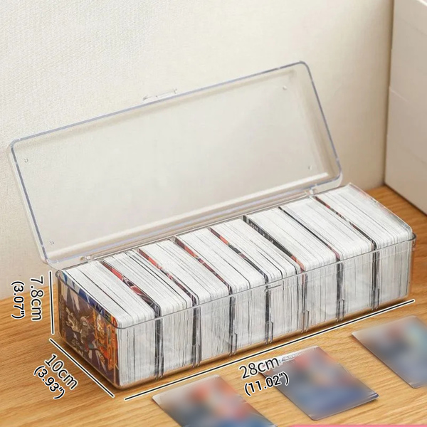 Trading Card Storage Box Organizer Fit 700+ Cards Deck Hard Playing Card Case