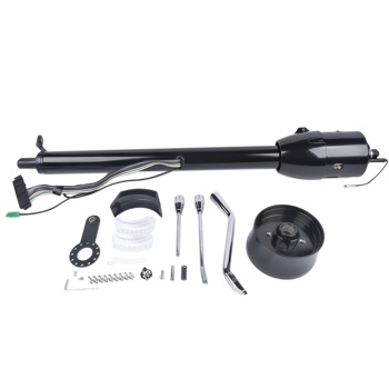 Street Hot Rod 30\\" Black Steering Column Tilt Auto Floor Shift w/ Adapter No Key