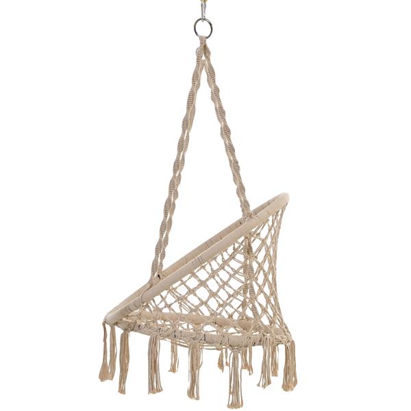 Swing Chair Handmade Macrame Swing Hammock Chair with Stand