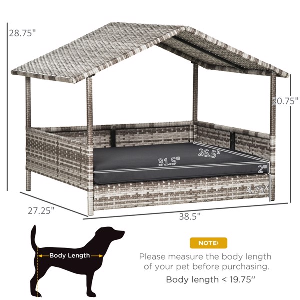 Dog Bed/ Dog House  /  Rattan Pet Sofa ( Amazon Shipping)（Prohibited by WalMart）