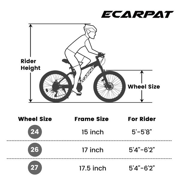 Mountain Bike 26 Inch Wheel, 21-Speed U-Brakes Twist Shifter, Carbon Steel Frame Youth Teenagers Mens Womens Trail Commuter City Snow Beach Mountain Bikes Bicycles