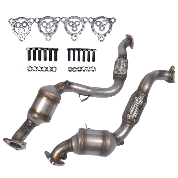 2x Front Catalytic Converters for Porsche Cayenne 3.6L V6 GAS DOHC 2008 2009 2010 95511303501 955113033AX