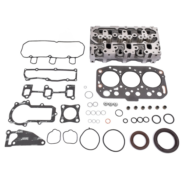 Complete Cylinder Head & Full Gasket Kit for Yanmar 3TNV70 3TNV70-ASA 3TNV70-HGE 3TNV70-XBV Engine VIO10-2 VIO15-2A VIO15-3 Digger John Deere Gator XUV 850D Hitachi ZX17U-2 ZAXIS17U-2 Excavators