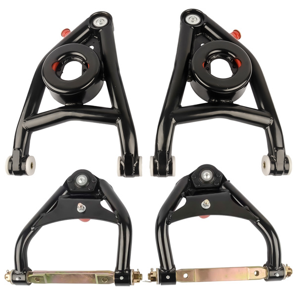 4x Front Upper & Lower Control Arms A Body for Buick Gran Sport Skylark Special Chevy Chevelle El Camino Malibu Monte Carlo Oldsmobile Cutlass 442 F85 Pontiac GTO LeMans Tempest 1964-1972