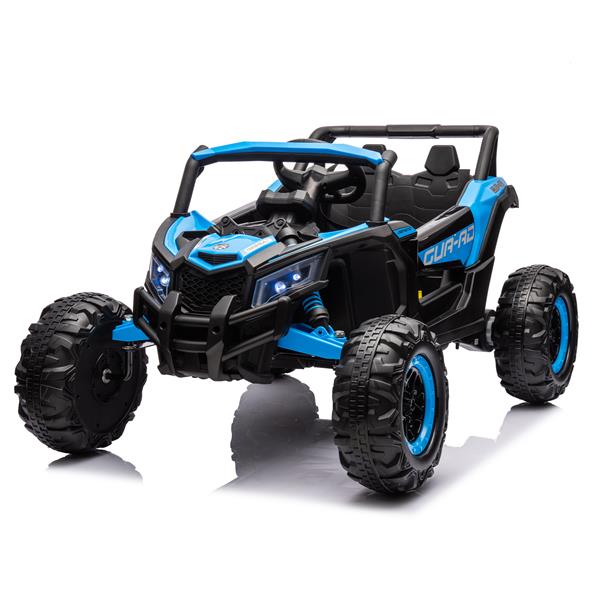 12V Ride On Car with Remote Control,UTV ride on for kid,3-Point Safety Harness, Music Player (USB Port/Volume Knob/Battery Indicator), LED Lights, High-Low Speed Switch - Off-Road Adventure for Kids