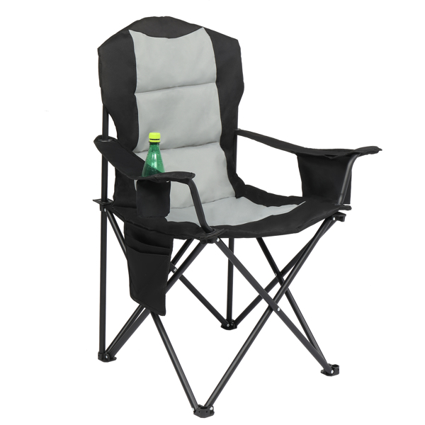  35*22*41in  Camping Chair Fishing Chair Folding Chair Black Gray