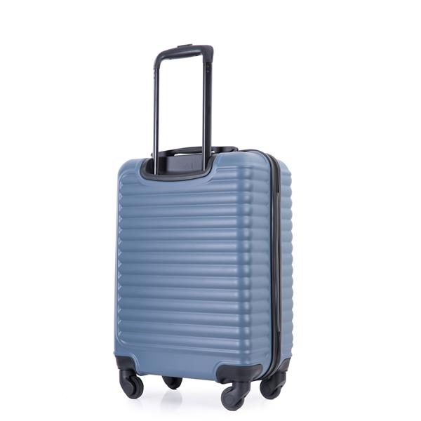 20" Carry on Luggage Lightweight Suitcase, Spinner Wheels, Blue