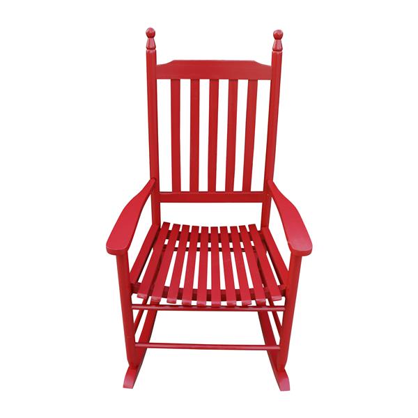 Wooden porch rocker chair  Rose Red