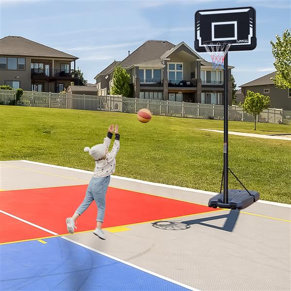 Portable Basketball Hoop $ystem $tand Height Adiustable 6ft-10ft with 42 InchBackboard and Wheels for Youth Adults Indoor Qutdoor Basketball Goal