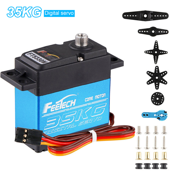 Waterproof 35kg Full Metal Gear Digital Servo HIGH TORQUE & SPEED RC Car Servo