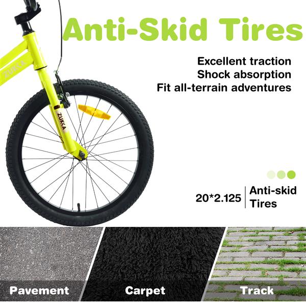 Kids Bike,20 Inch Kids' Bicycle for Boys Age 7-10 Years,Multiple Colors