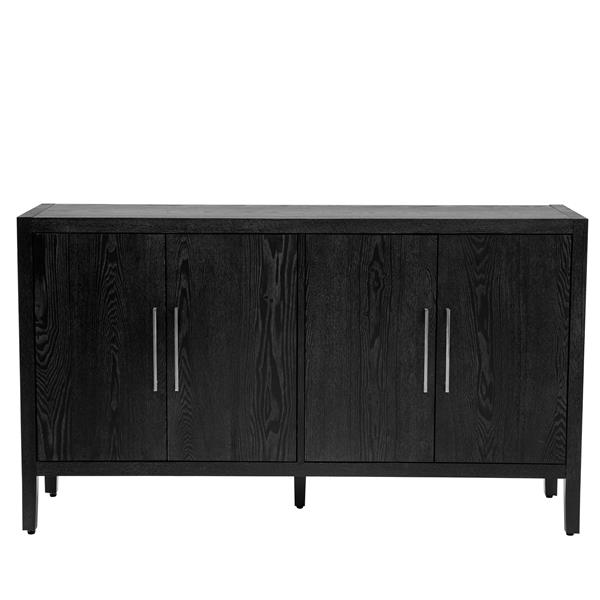 Storage Cabinet Sideboard Wooden Cabinet with 4 Metal handles ,4 Shelves and 4 Doors for Hallway, Entryway, Living room