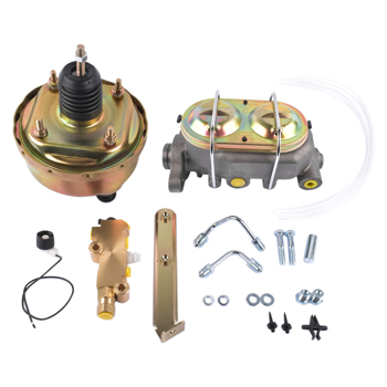 7\\" Single Zinc Power Brake Booster + 1\\" Bail Top Master Cylinder + Disc/Drum Proportioning Valve Kit