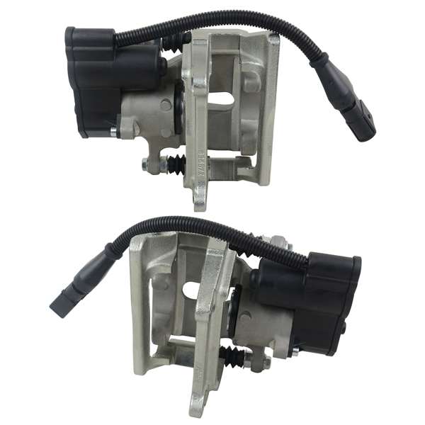 2x Electric Brake Calipers w/ Motor Rear for Audi A8 Quattro Sedan 4-Door 2002-2010 4E0615403B 4E0615404B