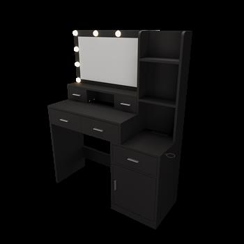 Newly designed smart mirror dressing table with drawers and storage cabinet, dressing table with dressing pad for bedroom, dressing room