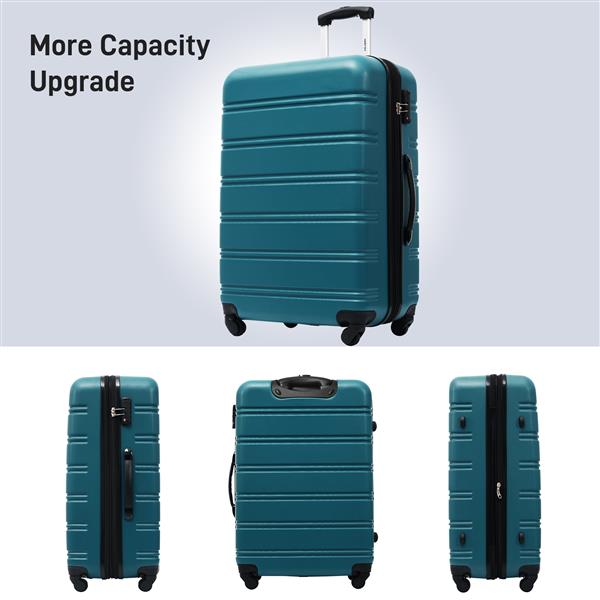 Hardshell Luggage Sets 3 Pcs Spinner Suitcase with TSA Lock Lightweight 20''24''28''