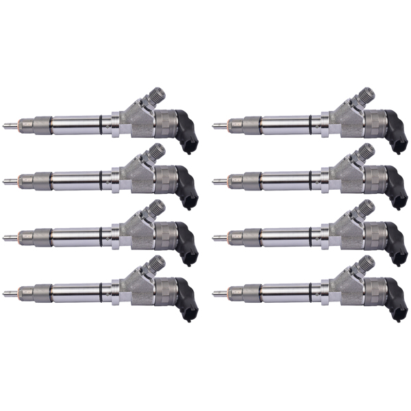 Set of 8 Diesel Injectors For GMC Savana Sierra Chevrolet Express Silverado 2500 3500 2006-2007 6.6L