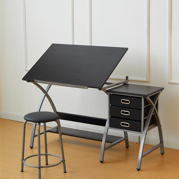 drafting table sliver with stool