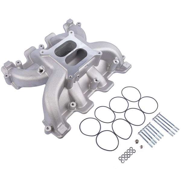 Dual Plane Carbureted Mid-Rise Intake Manifold Fits for Chevy Corvette LS1/LS2/LS6 5.7 6.0L Cadillac CTS 5.7L 300-130