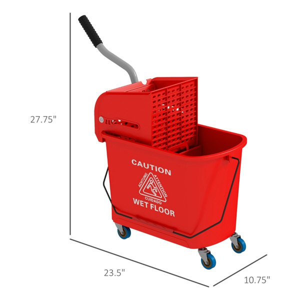 Cleaning bucket with wheels ( Amazon Shipping)（Prohibited by WalMart）